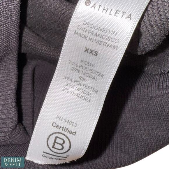 Athleta Potrero Sweatshirt Shale XXS Gray Relaxed Fit Crewneck ~ NEW!! - Picture 13 of 14